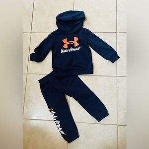 Under Armour Youth Navy Set with Orange Accents